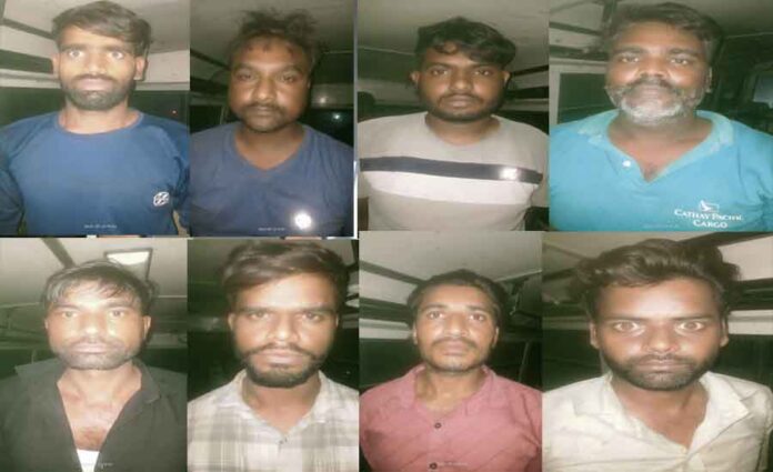 Eight miscreants of interstate gang arrested with 32 kg of ganja