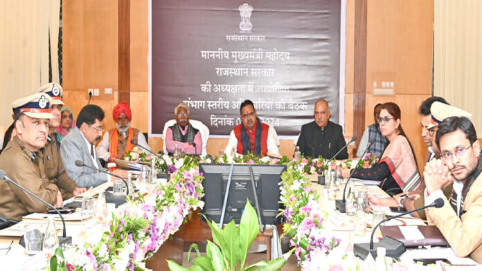 Chief Minister took a meeting of division level officers