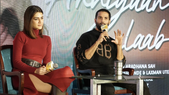 Shahid Kapoor and Kriti Sanon in Jaipur