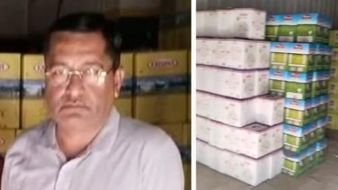 CID Crime Branch team caught a raider with 10 thousand 465 kg of fake ghee in a warehouse.