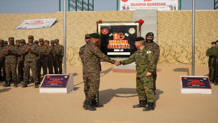 India-Japan joint exercise Dharma Guardian started in Rajasthan