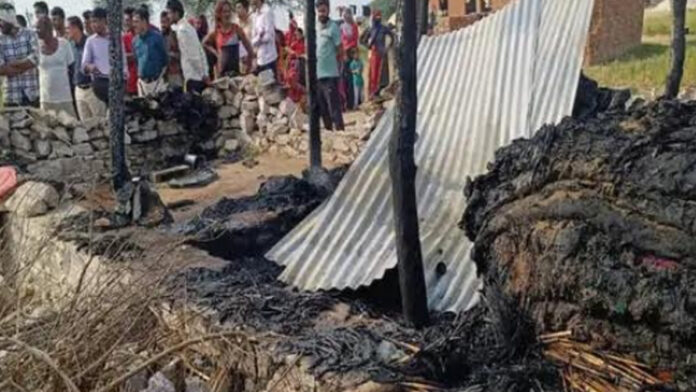 Three year old innocent girl burnt alive due to fire in kutcha house
