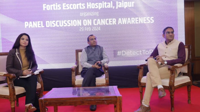 Panel discussion program organized for cancer awareness by Fortis Hospital, Jaipur