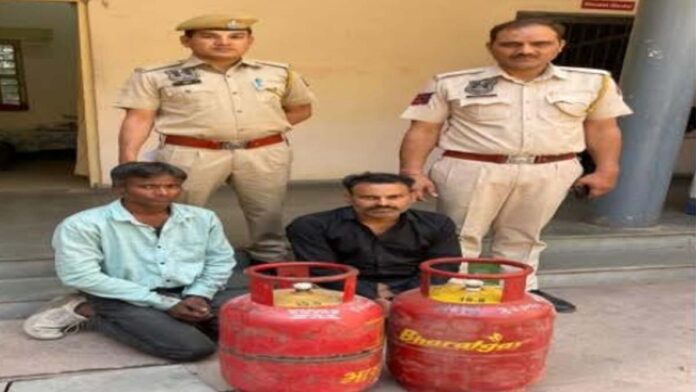 Cylinder thief caught by police