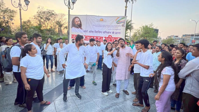Art of Living organization launched a grand voting awareness campaign