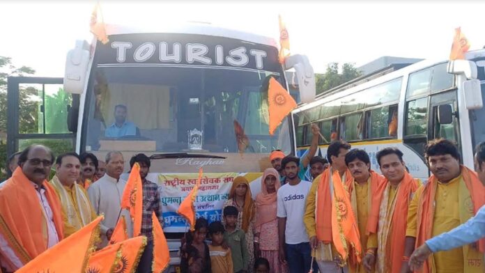 First batch of 110 pilgrims from nomadic settlements leaves for Haridwar-Rishikesh