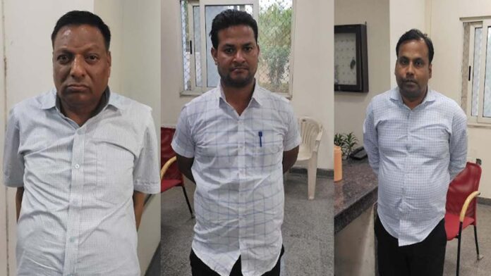 Two project directors and a retired assistant accountant of RSRDC were arrested while taking bribe