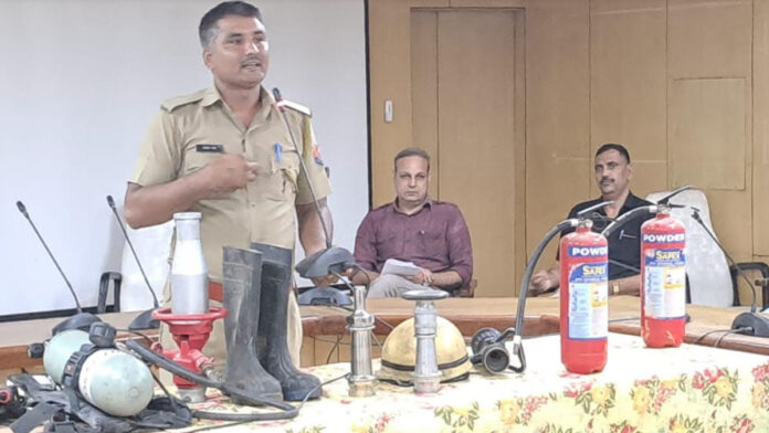 Mock drill organized for training on fire prevention and management