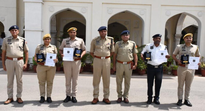 Five policemen honored with 