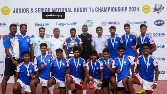 Rajasthan team performed brilliantly in the 9th Junior Rugby Football National Championship