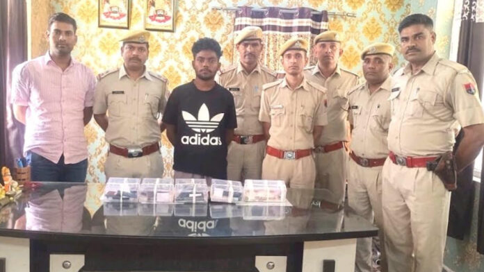 A miscreant of Jaggu Bhagwanpuria gang arrested with a consignment of illegal weapons