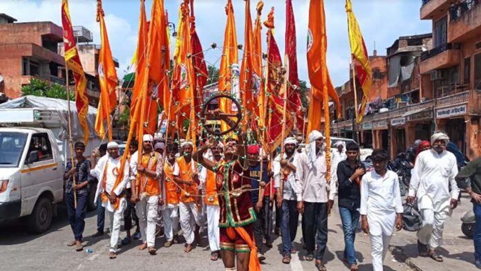 Start of the huge pilgrimage to Shri Dadu Palko Bhairana Dham