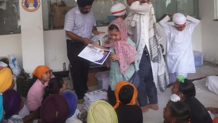 Gurmat Phoolwari organized at Gurdwara Nehru Nagar Panipech