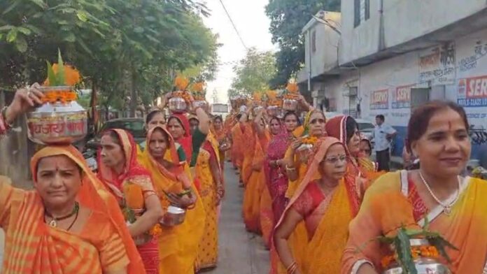 The 25th huge Kalash Yatra started from Siyaram Baghi and Ramnam resonated in every street