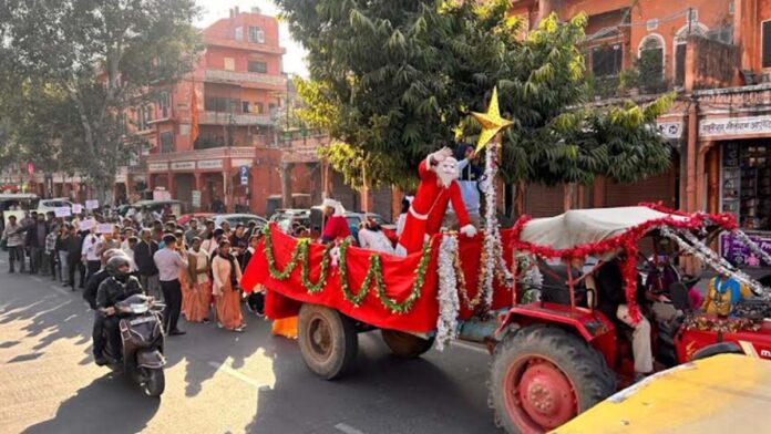 Jaipur Christian Fellowship organized a grand Christmas rally