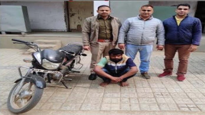 Police caught a clever vehicle thief who stole two-wheelers