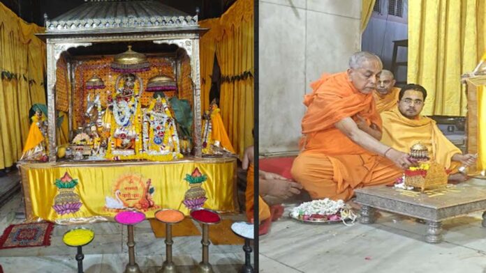 The joy of Basant Panchami is seen in Govind Devji temple