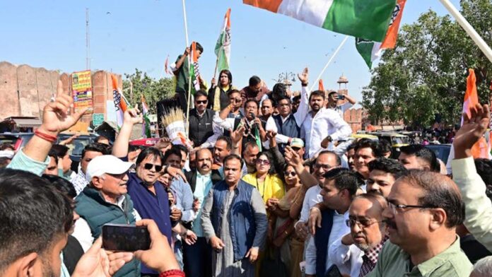 Congress protested against the BJP government